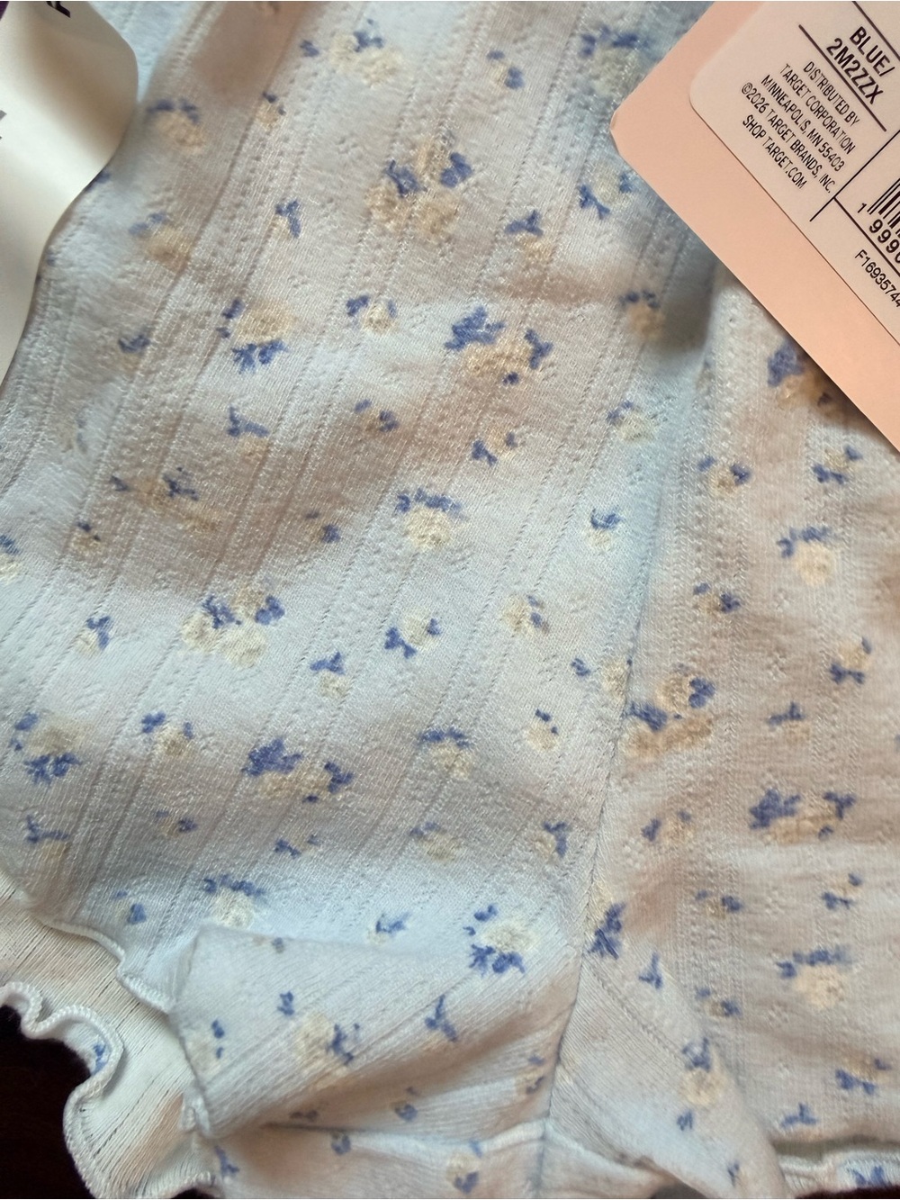 LoveShackFancy by Target Blue Floral Top/Shorts Set for Kids - Picture 3 of 5